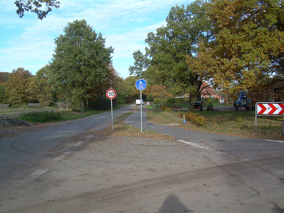 Radweg in Höhe Gut Brockwinkel