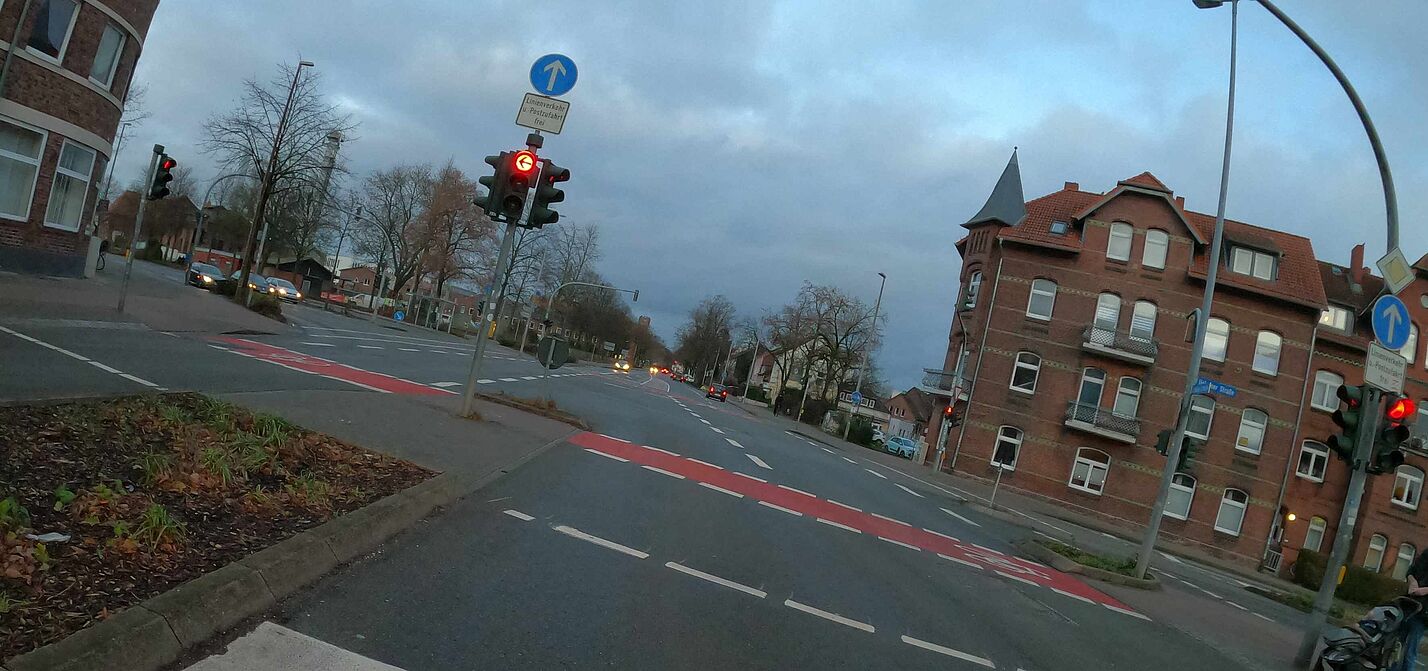 Kein Grün für Radfahrende an der Sternkreuzung