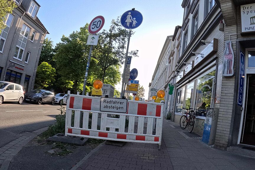 Baustelle in der Lünertorstraße 2025 Baustelle in der Lünertorstraße 2025