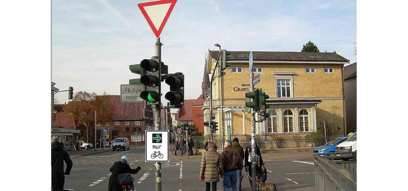 Lünertorstrasse; Scholze-Kreuzung; Grünpfeil