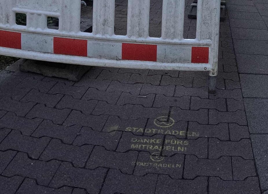 Baustellendetail in der Lünertorstraße 2025 Baustellendetail in der Lünertorstraße 2025