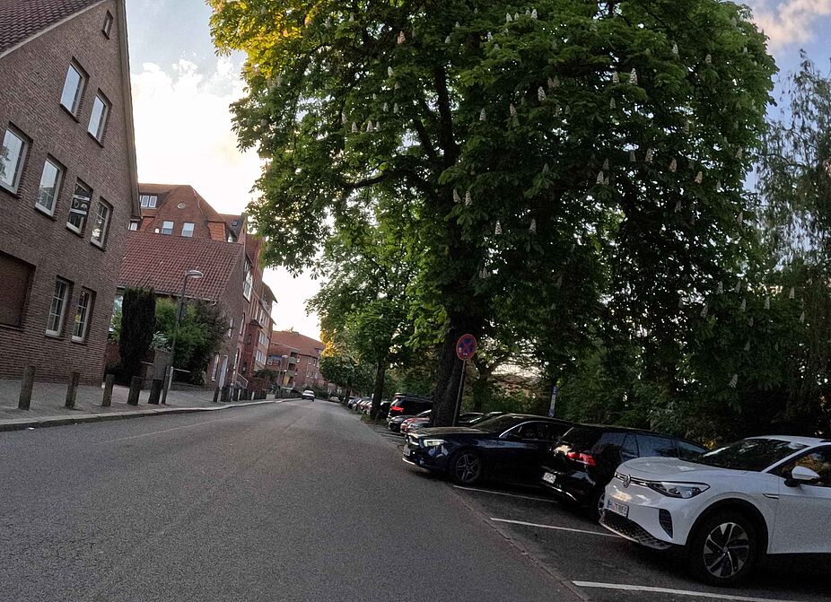 Querparken in der Ilmenaustraße (Fahrbahnseite) Querparken in der Ilmenaustraße (Fahrbahnseite)